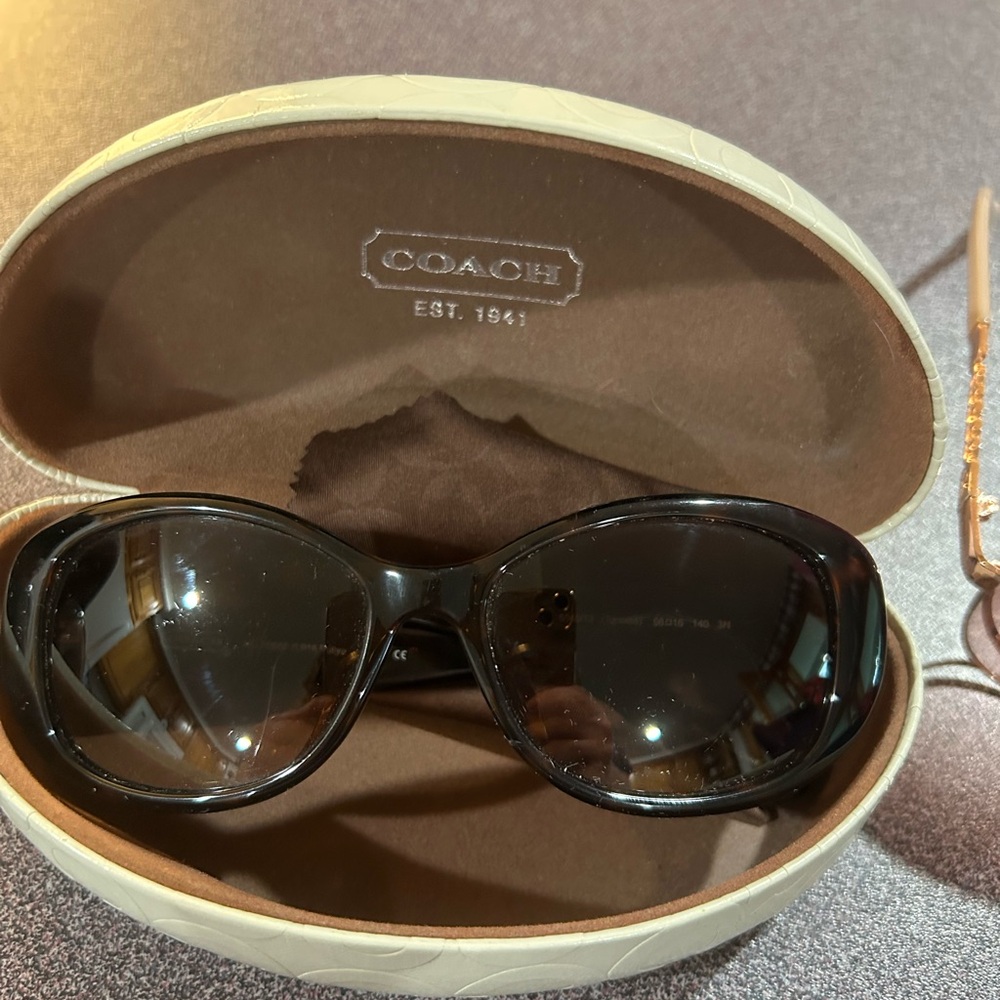 Coach Tortoise Sunglasses with Protective Case